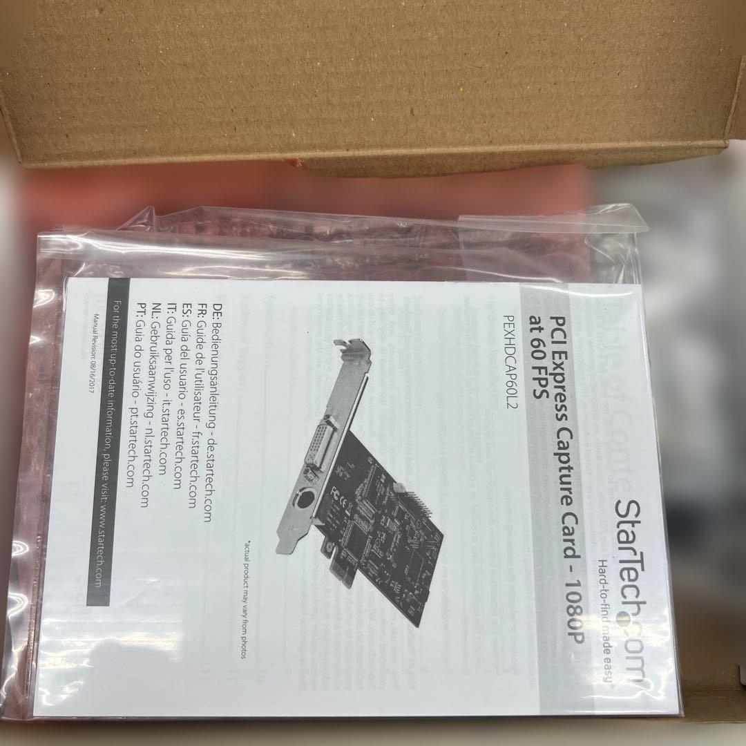 510336StarTech.comフルHD対応PCIeビデオキャプチャーカード