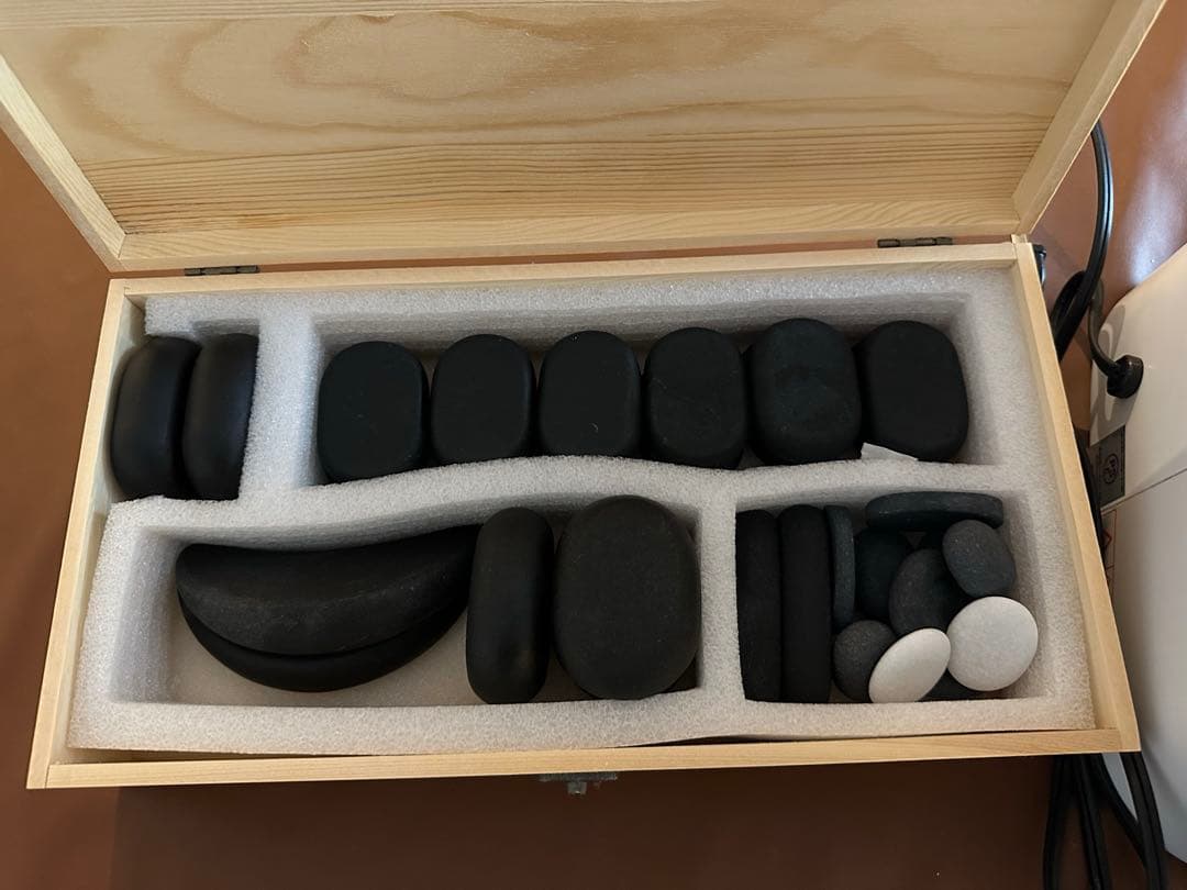 ★ホットストーンウォーマー本体　ストーン　しゃもじ　温度計　セブンビューティー