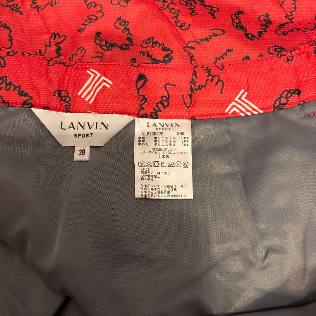 極美品！ランバンスポール　 ゴルフ 中綿　ベスト スカート　セット　38 M