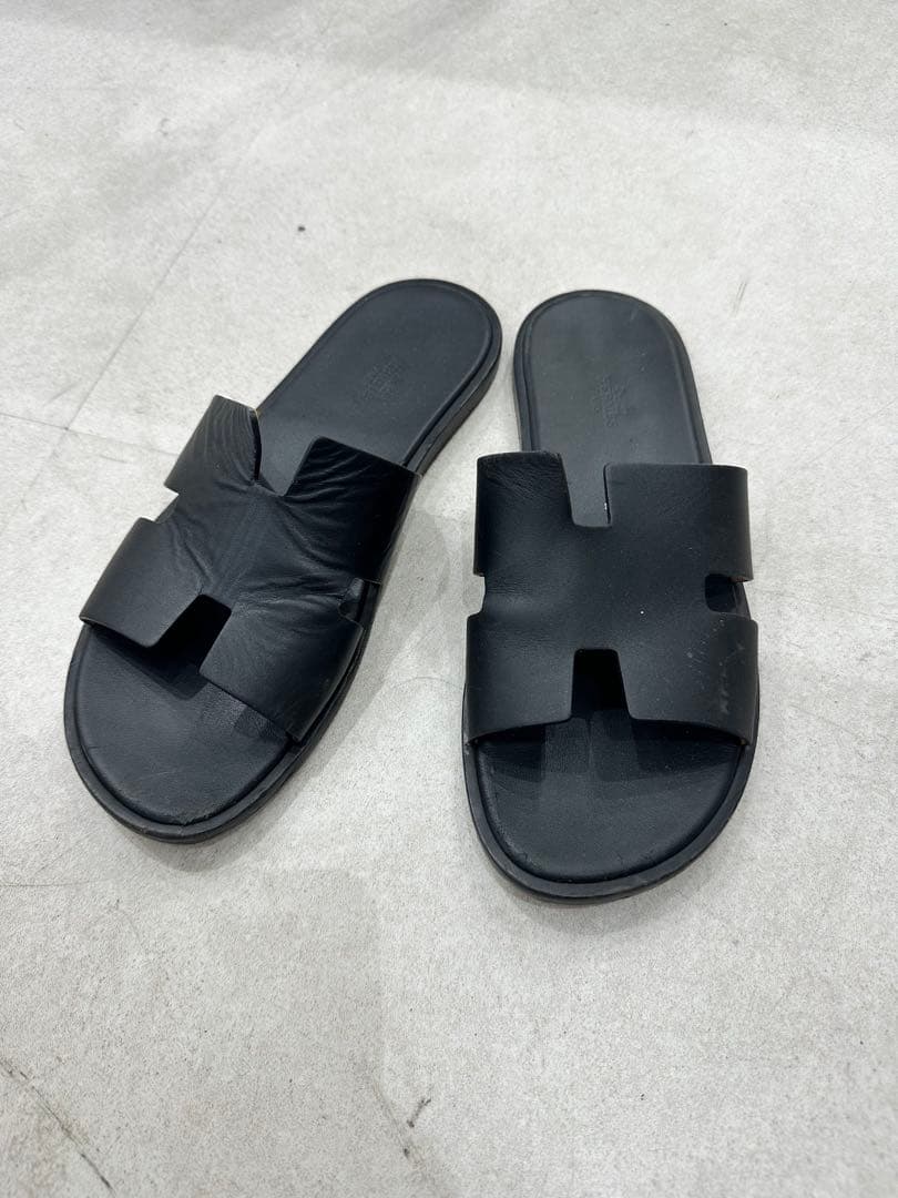 エルメス ブラック サンダル
