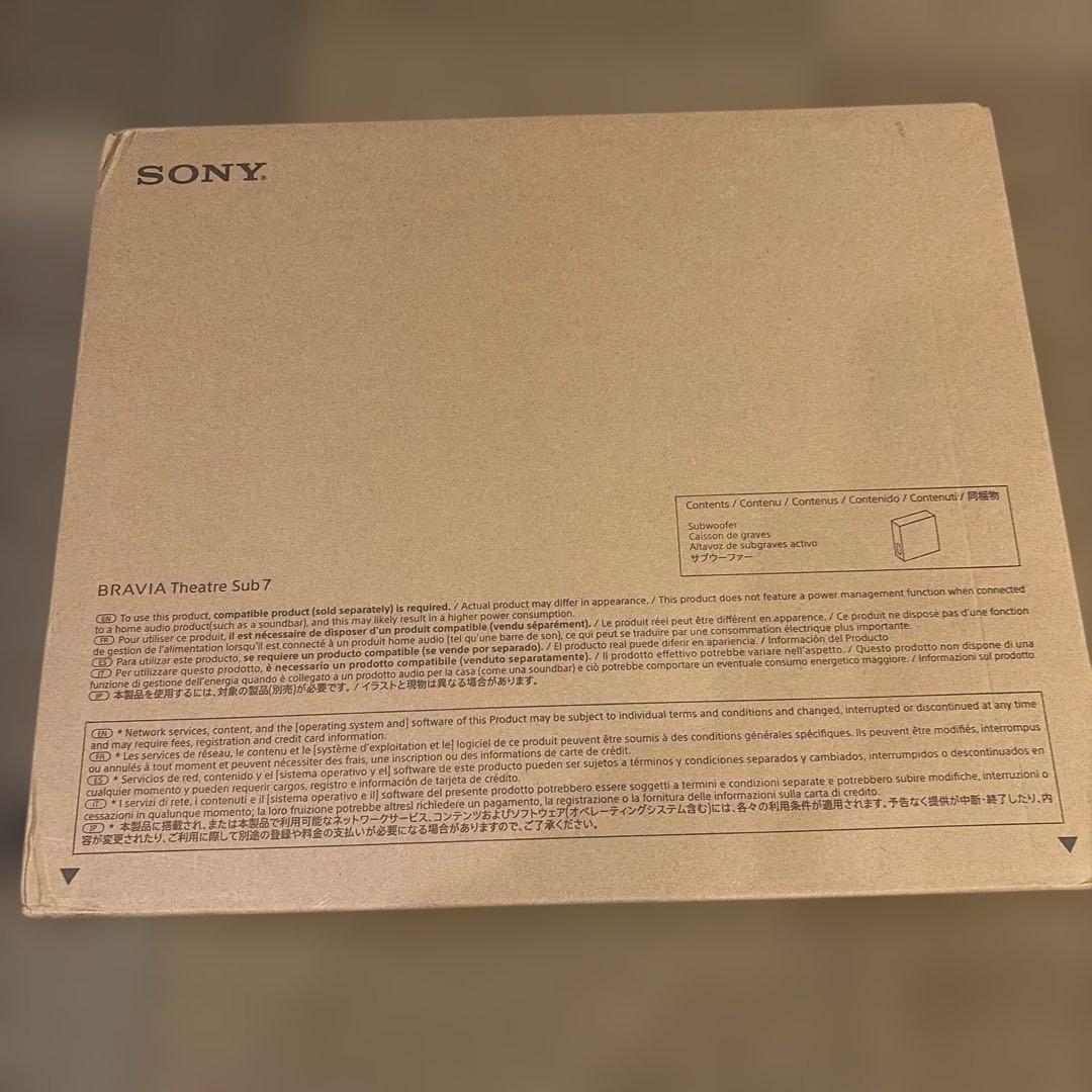 SONY BRAVIA Theatre Sub 7 ワイヤレスサブウーハー
