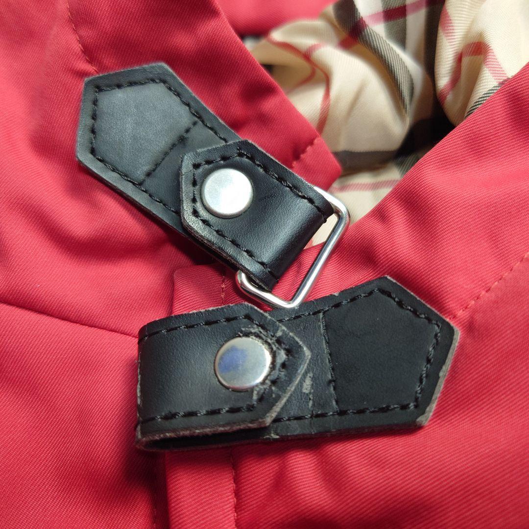 【美品】バーバリー ロンドン ジャケット ノバチェック レッド 160サイズ