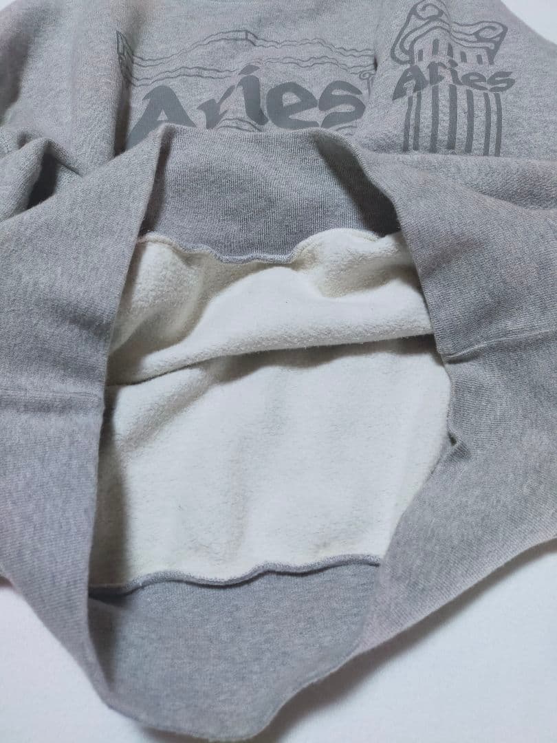 Aries スウェット　グレー ロゴプリント トレーナー　大きめ