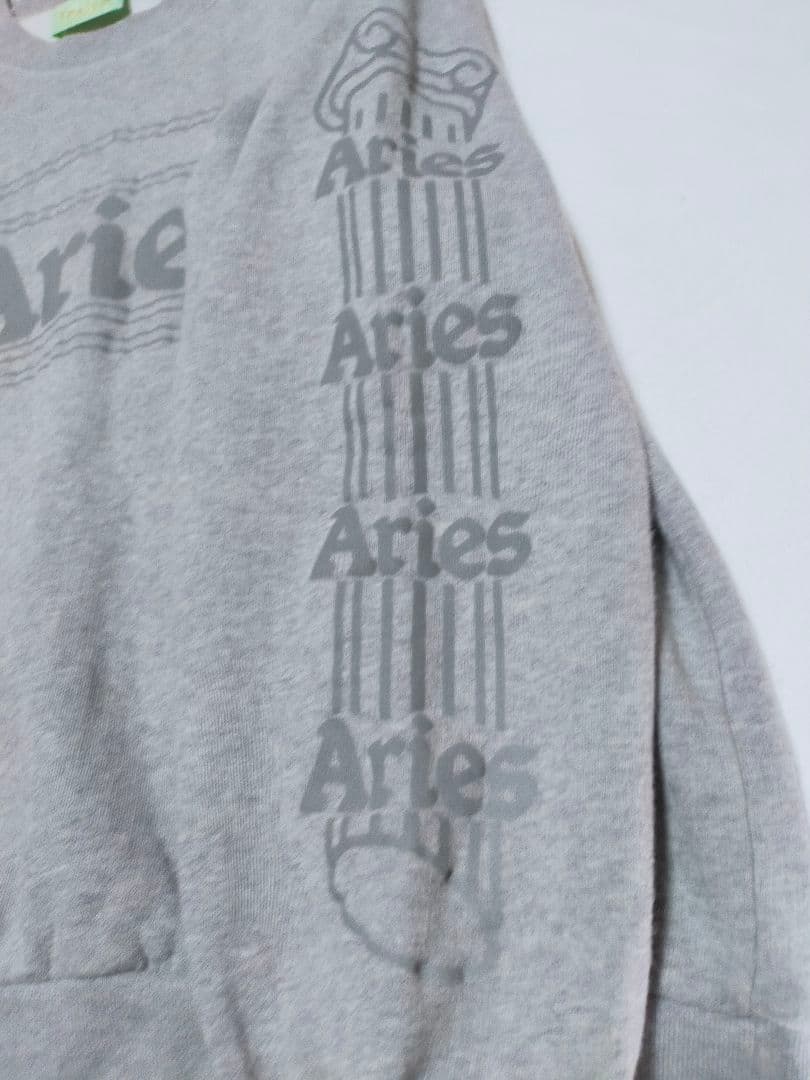 Aries スウェット　グレー ロゴプリント トレーナー　大きめ