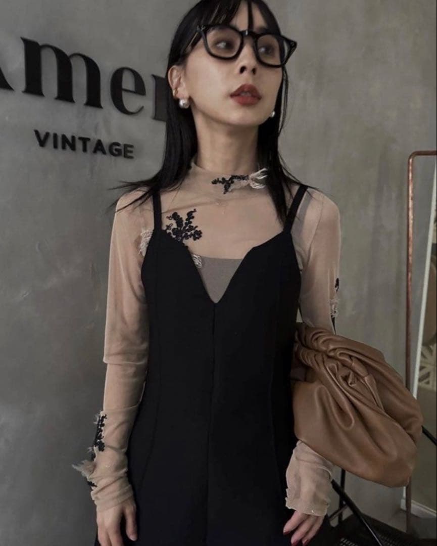 【24時間以内発送】AMERI スキントップス シアートップス アメリビンテージ