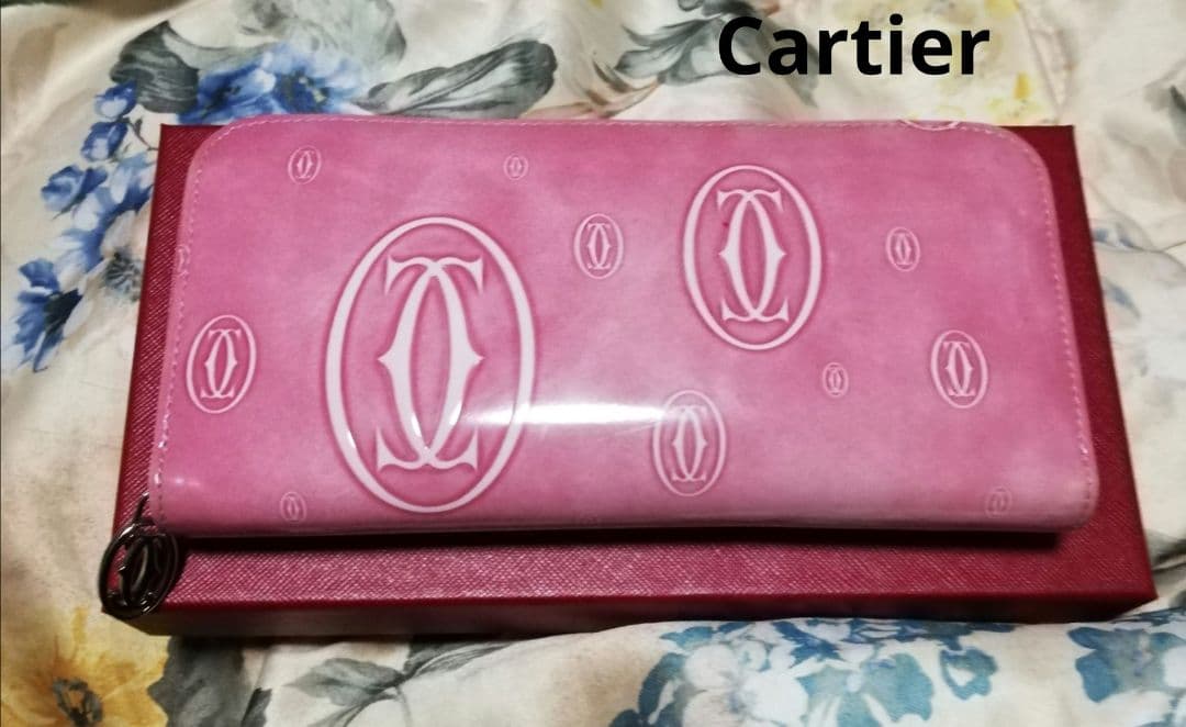 sale♡Cartier ハッピーバースデー 長財布 ピンク