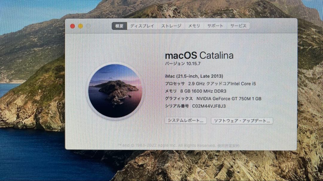 Apple iMac 21.5inch Late2013 DVDドライブ付き