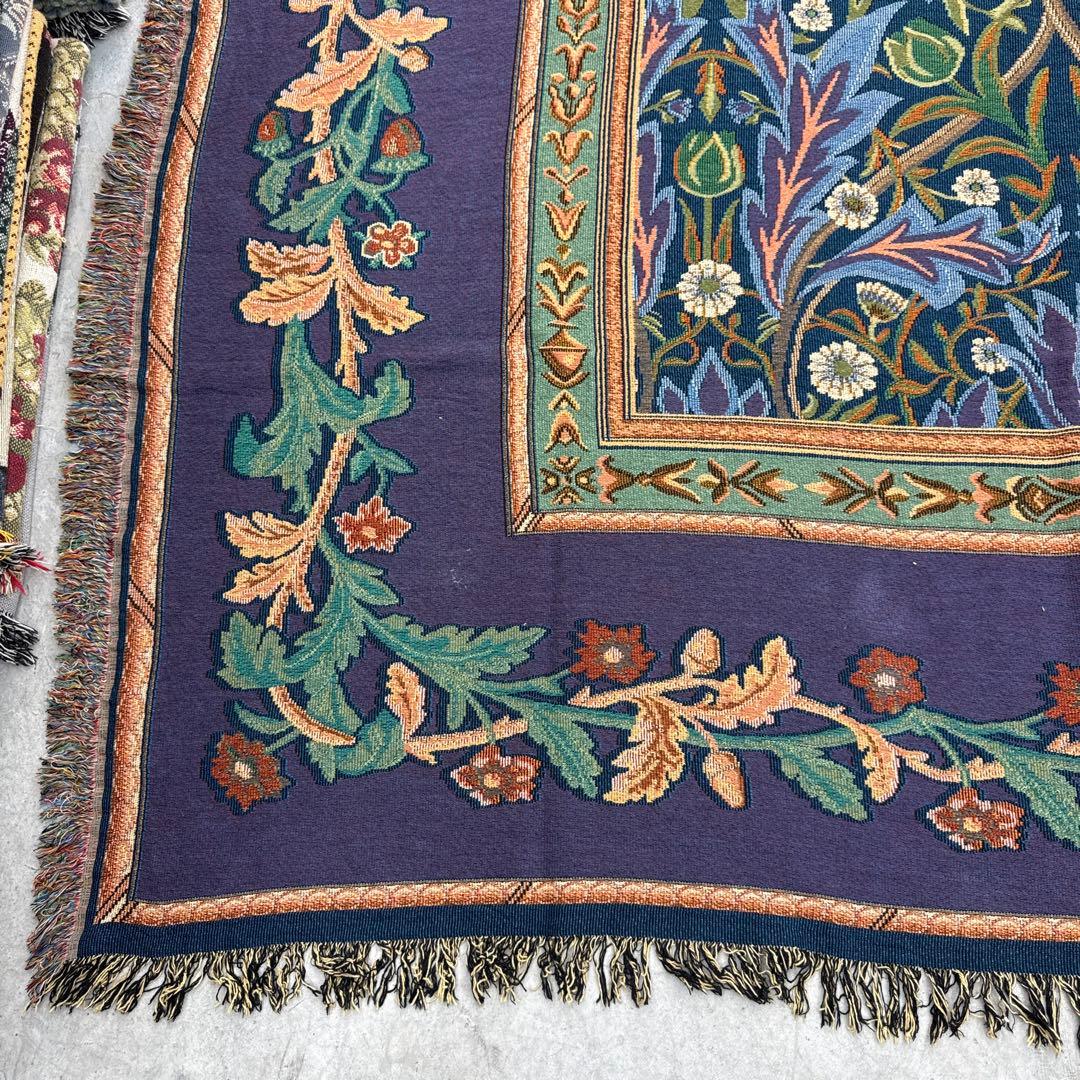 大判　生命の樹　マルチカバー　ソファーカバー　ヴィンテージラグ　240x206