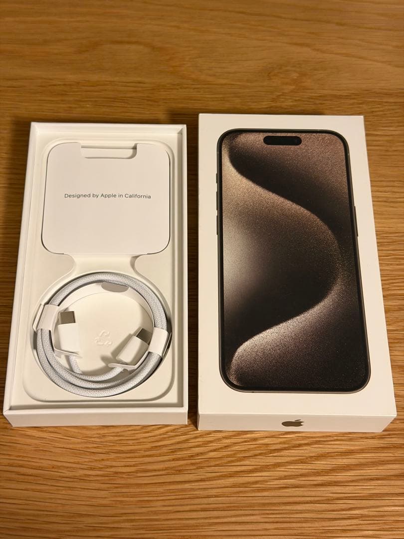 iPhone15Pro 512GB SIMフリー バッテリー100% 初期化済み