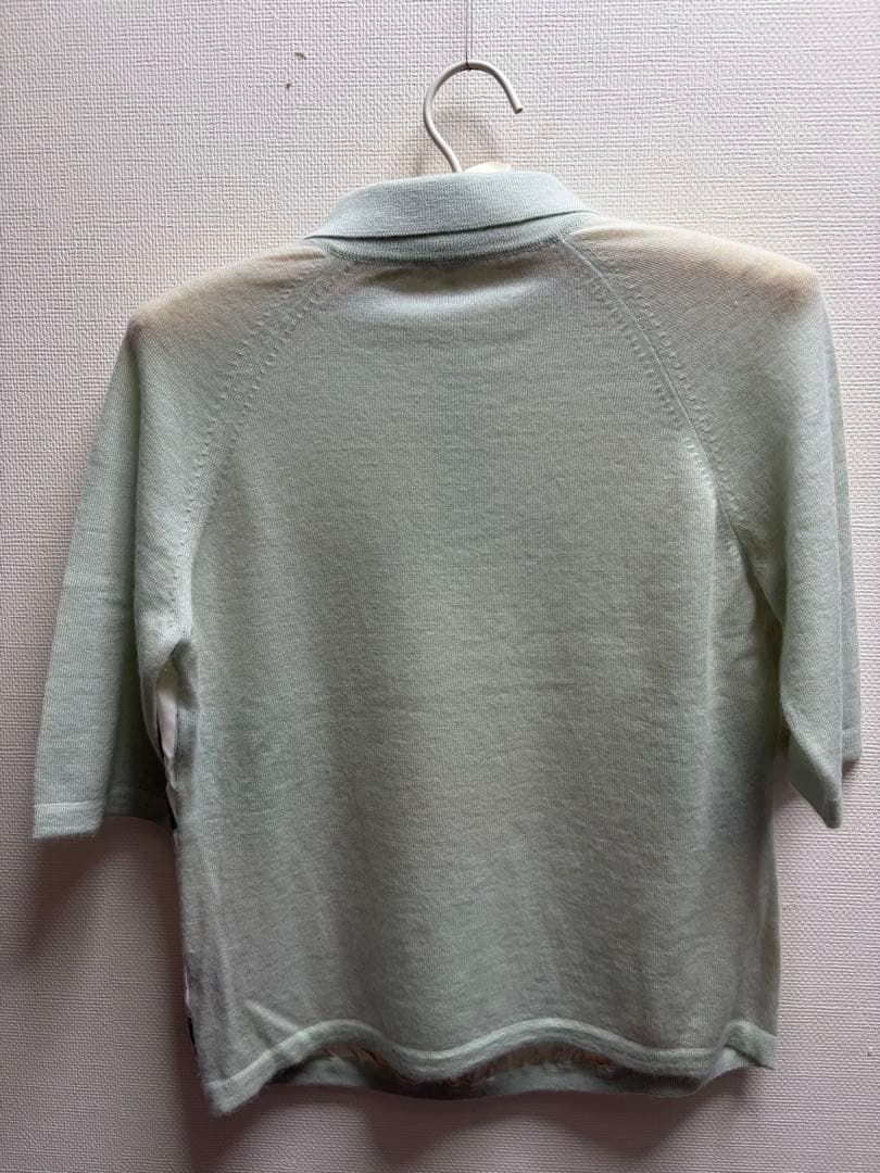 c*e様 美品　HERMES ミントグリーン ポロシャツ 半袖