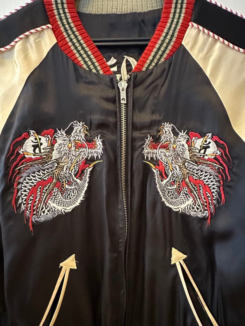 美品　桐生一馬モデル　龍が如く　Cropped Heads スカジャン