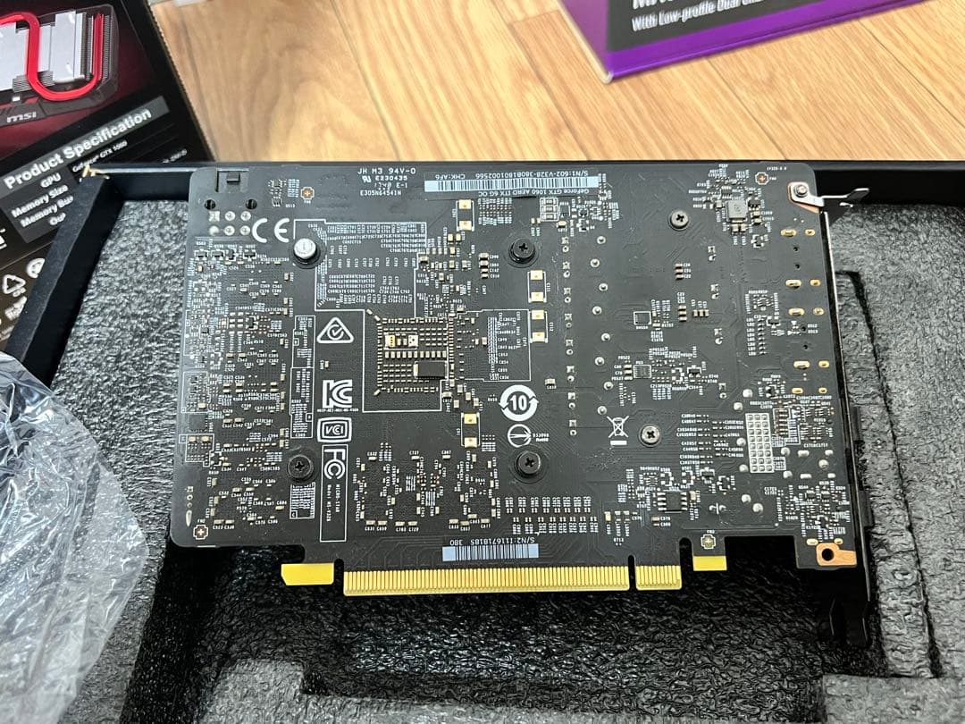 グラフィックボード・グラボ・ビデオカード MSI AERO ITX 1060 6GB