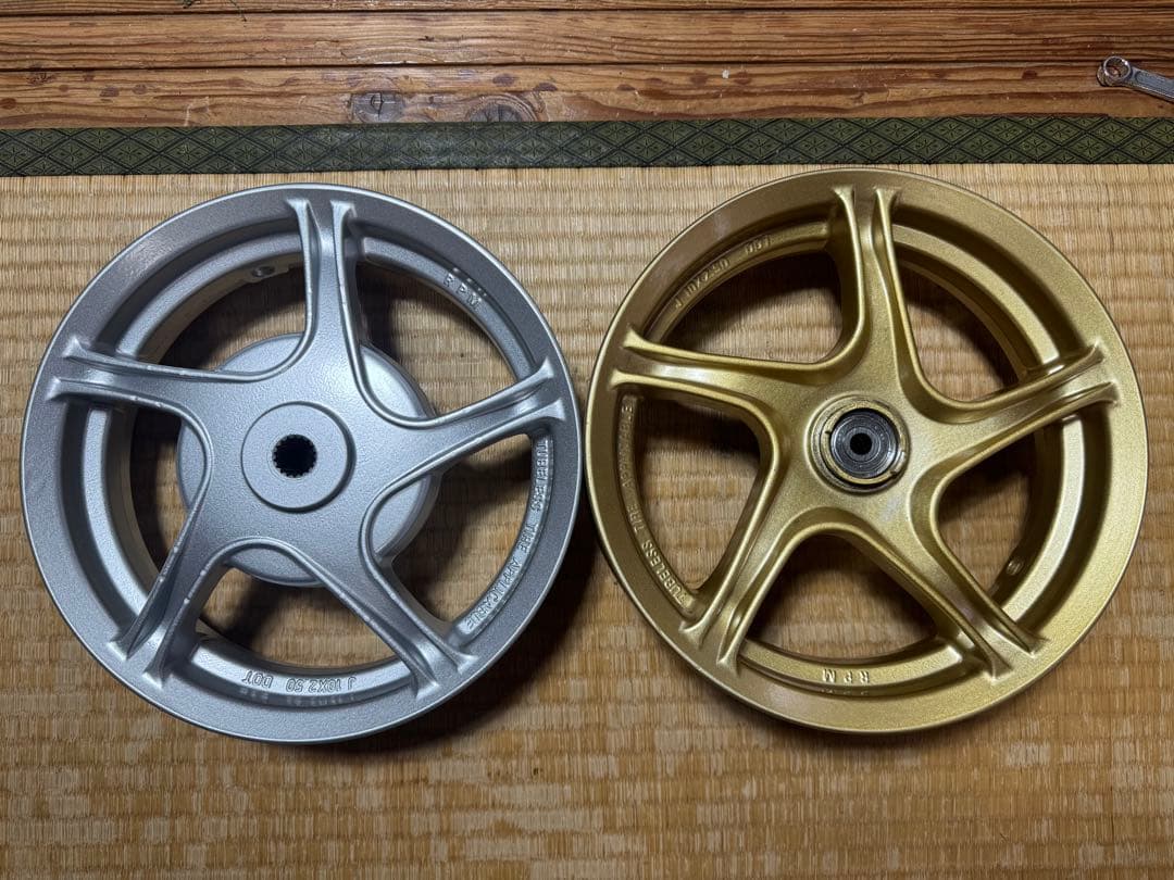 ヤマハ JOG90 3WF アルミホイール前後セット