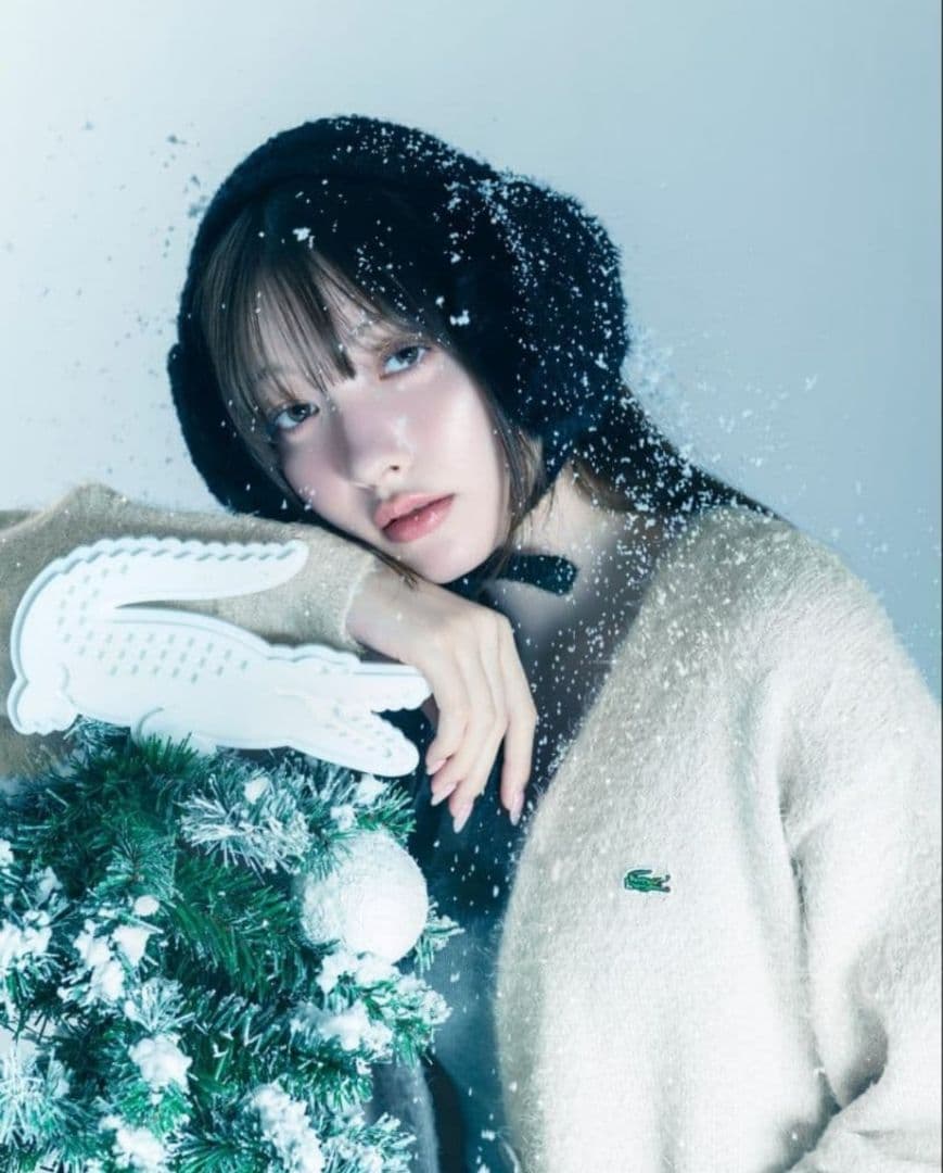 Lacoste 　スナイデル　コラボ　ラメカーディガン　36