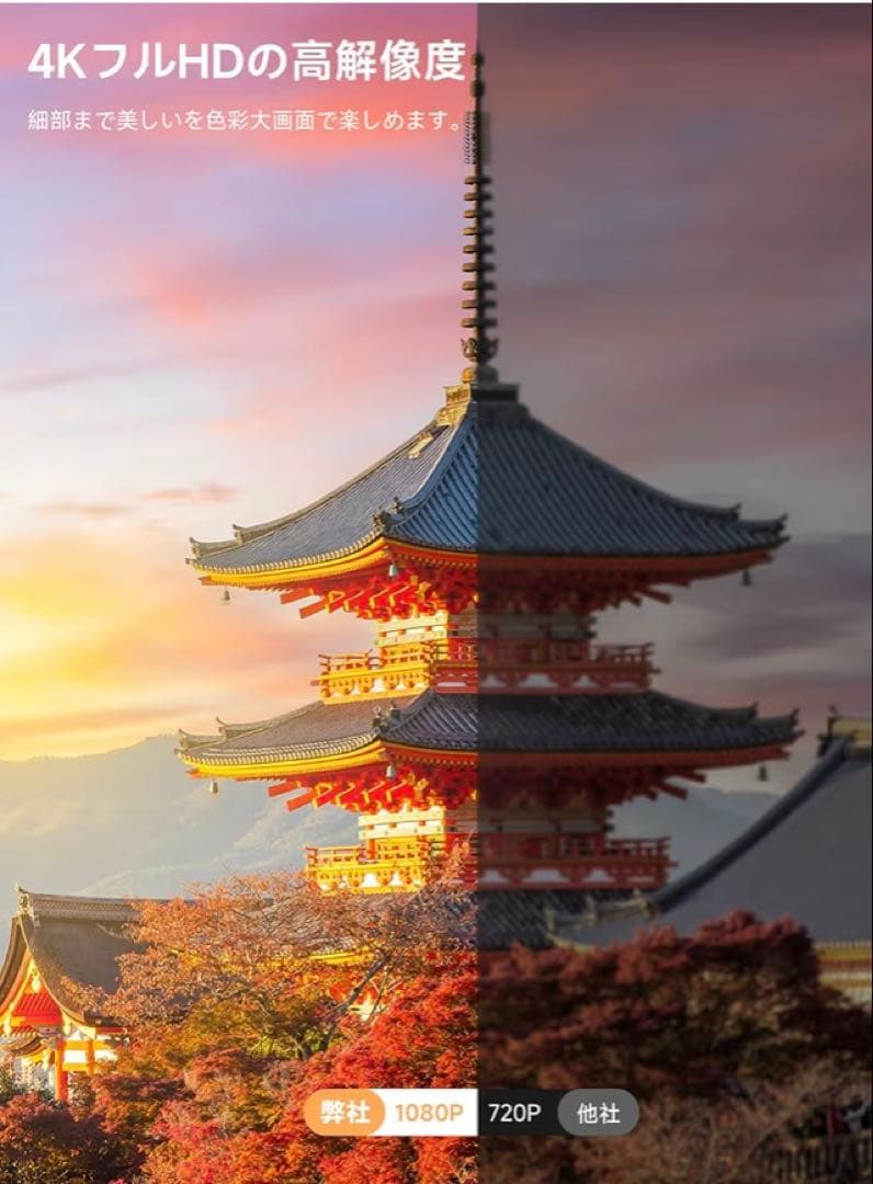 《最終価格》プロジェクター Netflix公式アプリ内蔵