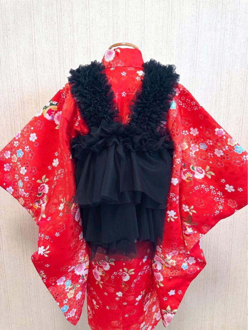 ✳︎オーダー　ブラウン　七五三　被布チュール✳︎