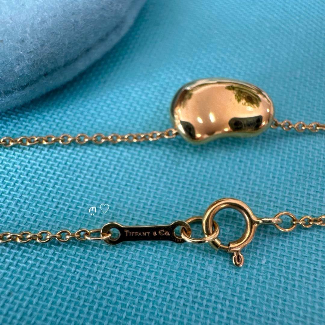 ティファニー　ビーンズネックレス　ペンダント　10mm3.1g　18Kゴールド