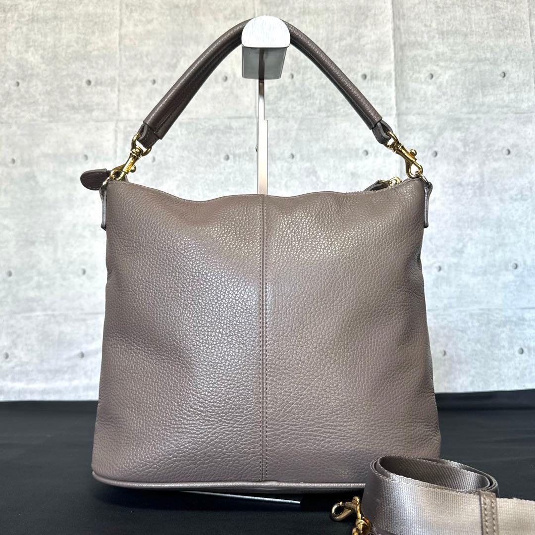 専用品傳濱野 den Hamano CIEL トープ 2WAYハンドバッグ