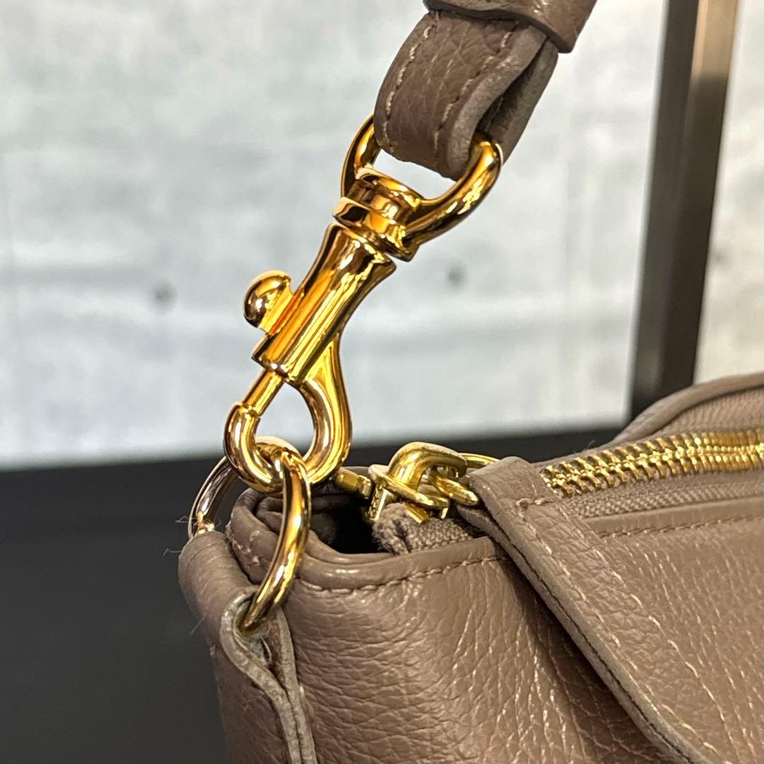 専用品傳濱野 den Hamano CIEL トープ 2WAYハンドバッグ