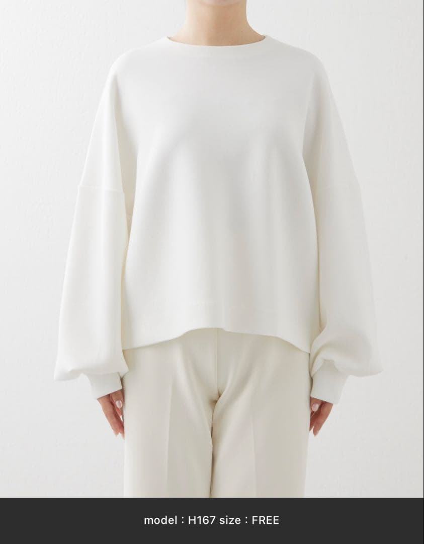 ウィムガゼット　クルーネックダンボールプルオーバー