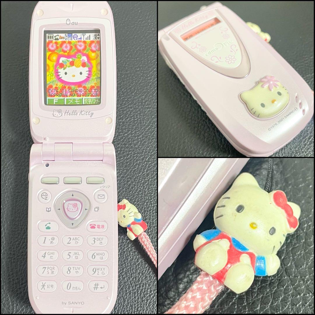 【レア・希少】キティーちゃん 携帯電話 ガラケー モックアップ 店頭用展示品