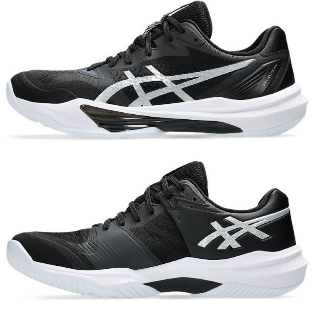 ASICS バレーボールシューズ ブラック/シルバー28センチ