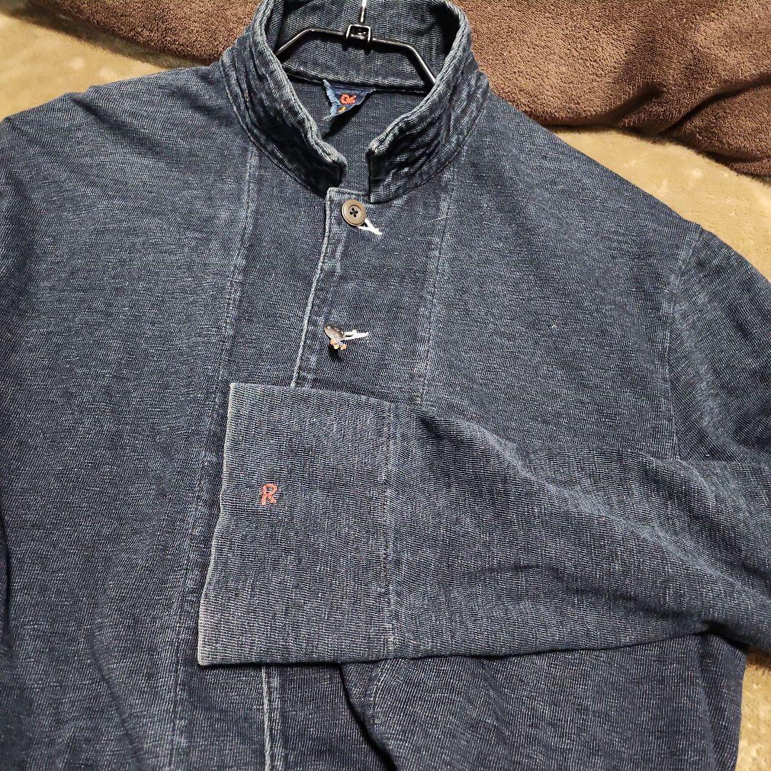 45RPM インディゴブルー　スウェット生地ジャケット　4 XL