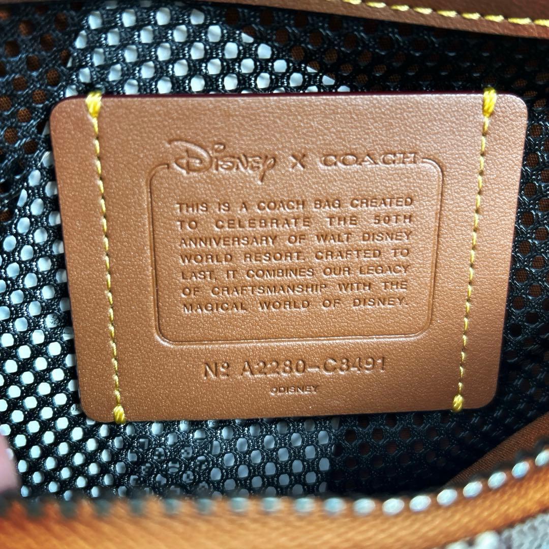 COACH ディズニー ボディバッグ C8491 シグネチャー ミッキーマウス