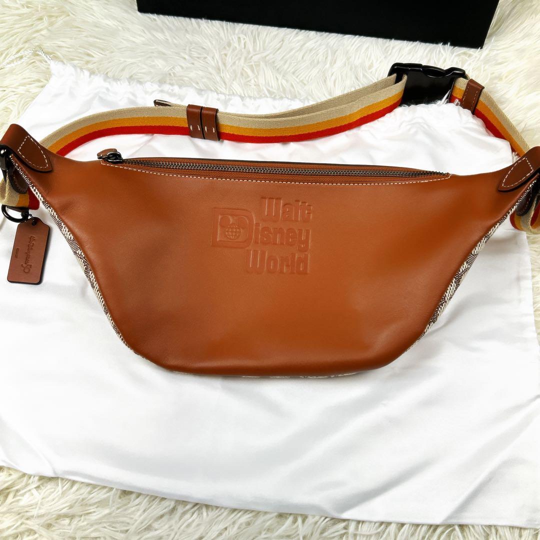 COACH ディズニー ボディバッグ C8491 シグネチャー ミッキーマウス