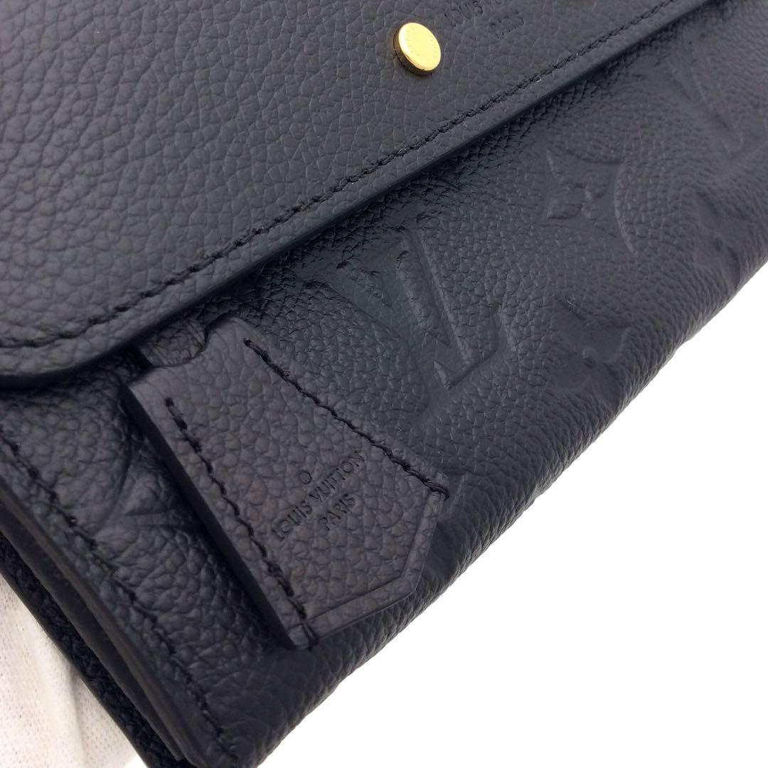ルイヴィトン モノグラム アンプラント 黒 ノワール ポンヌフ 長財布