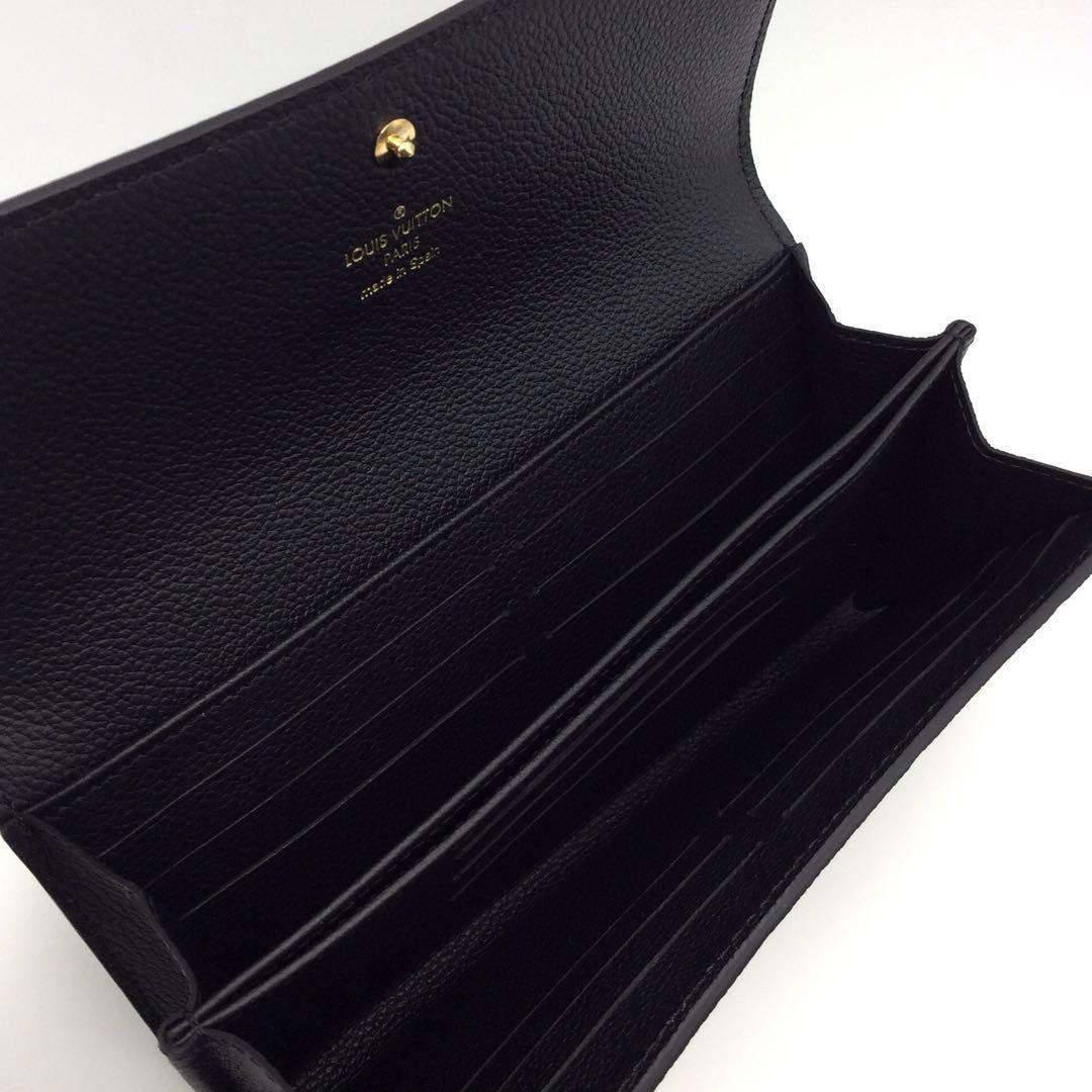 ルイヴィトン モノグラム アンプラント 黒 ノワール ポンヌフ 長財布