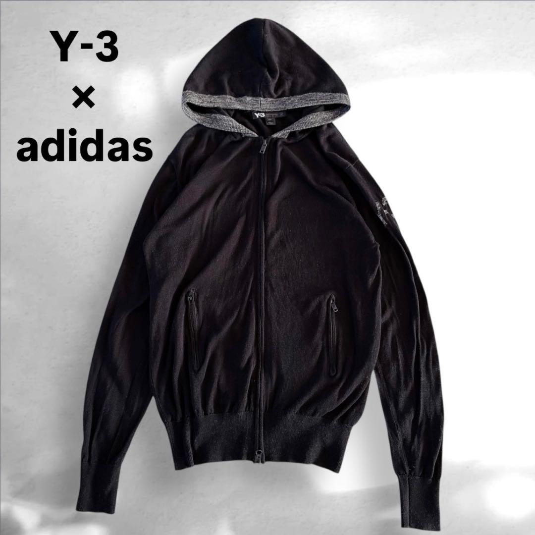 ◾️41【美品】Y-3 adidas ヨウジヤマモト　ジップニット　カーディガン