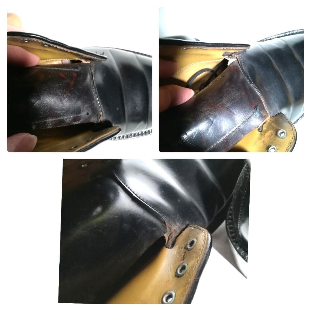 d0175 リーガル REGAL シェルコードバン プレーントゥ 23EE 黒