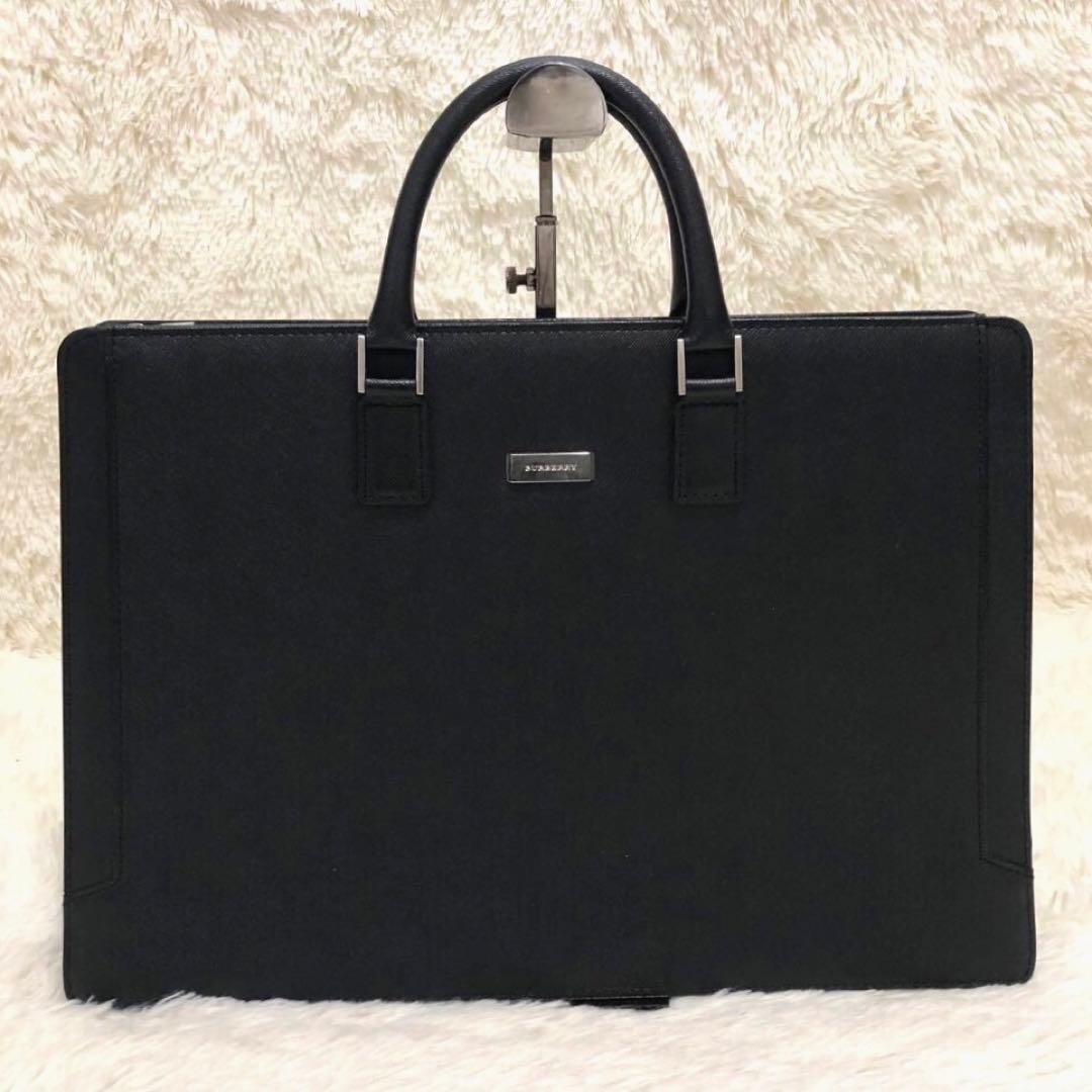 未使用✨バーバリー レザー　ビジネスバッグ ブリーフケース ブラック