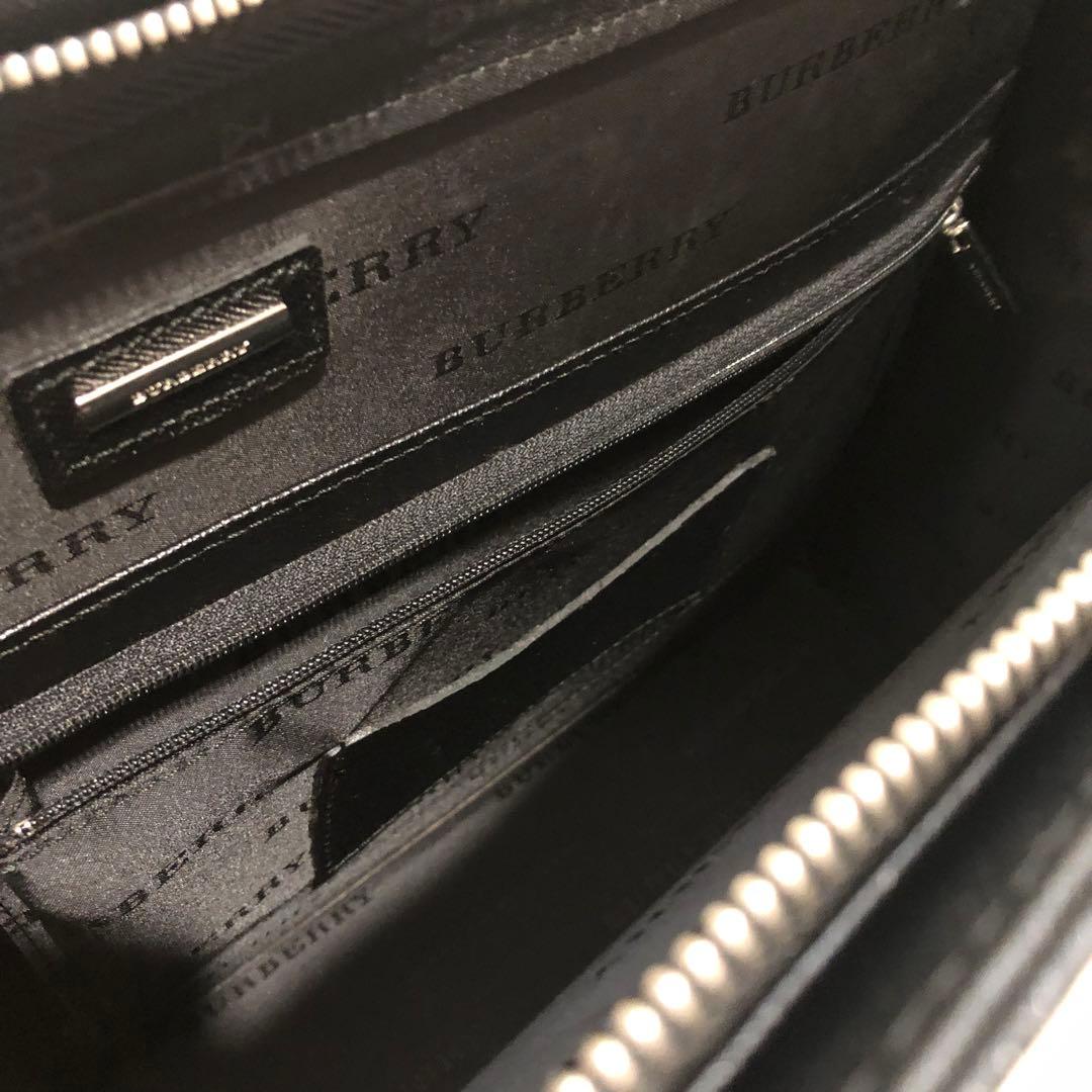 未使用✨バーバリー レザー　ビジネスバッグ ブリーフケース ブラック