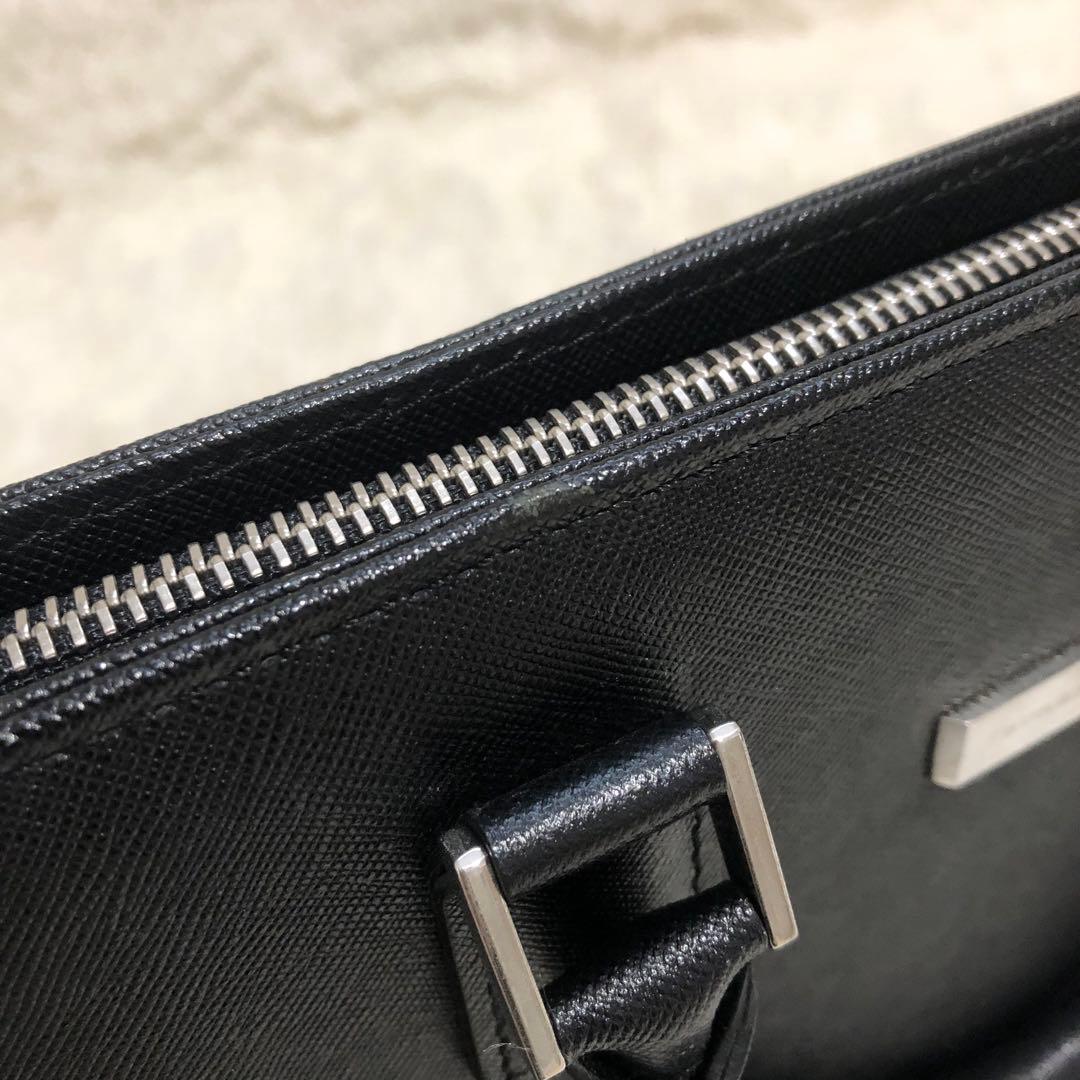 未使用✨バーバリー レザー　ビジネスバッグ ブリーフケース ブラック