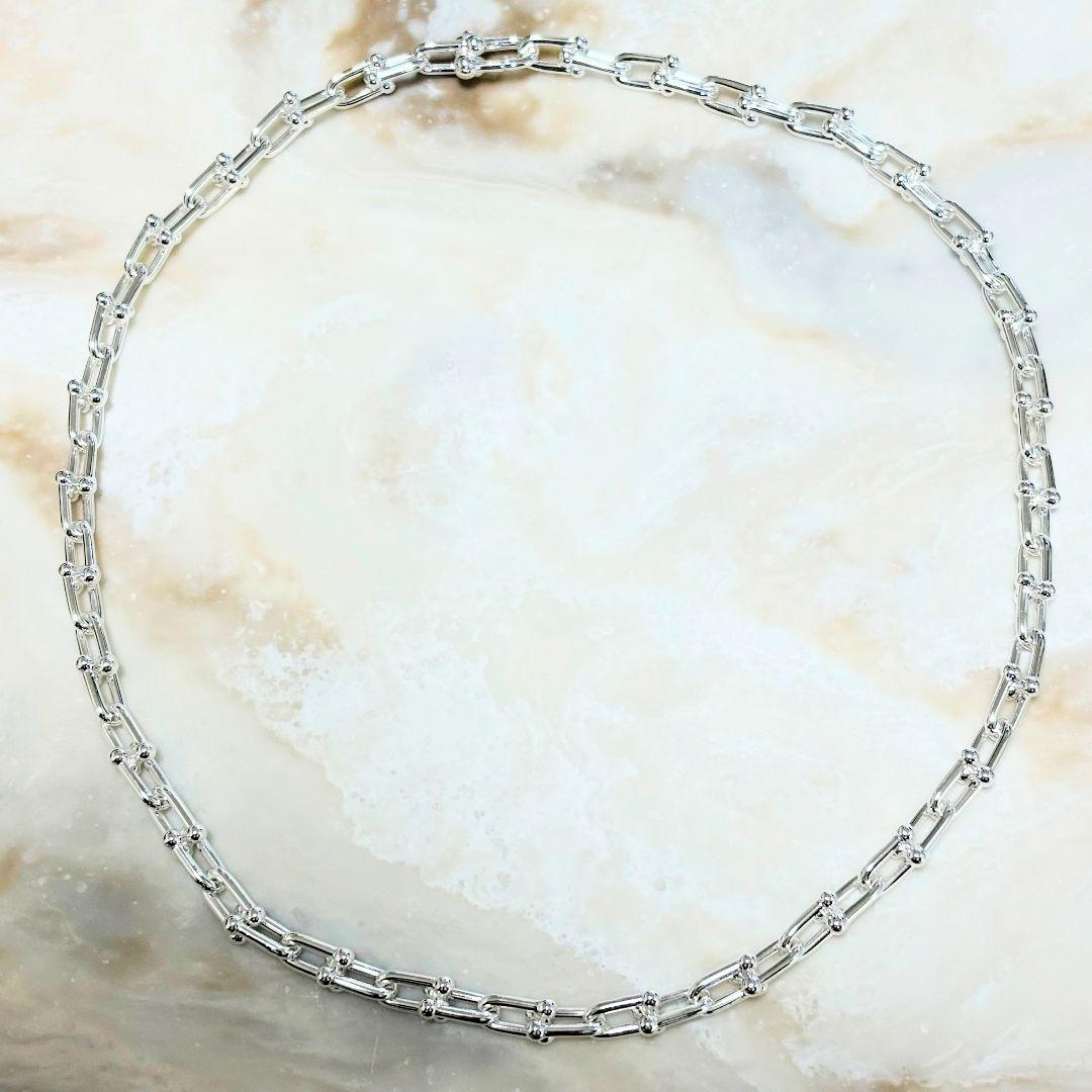 【極美品】TIFFANY&CO. ティファニー ハードウェアネックレス42.8g