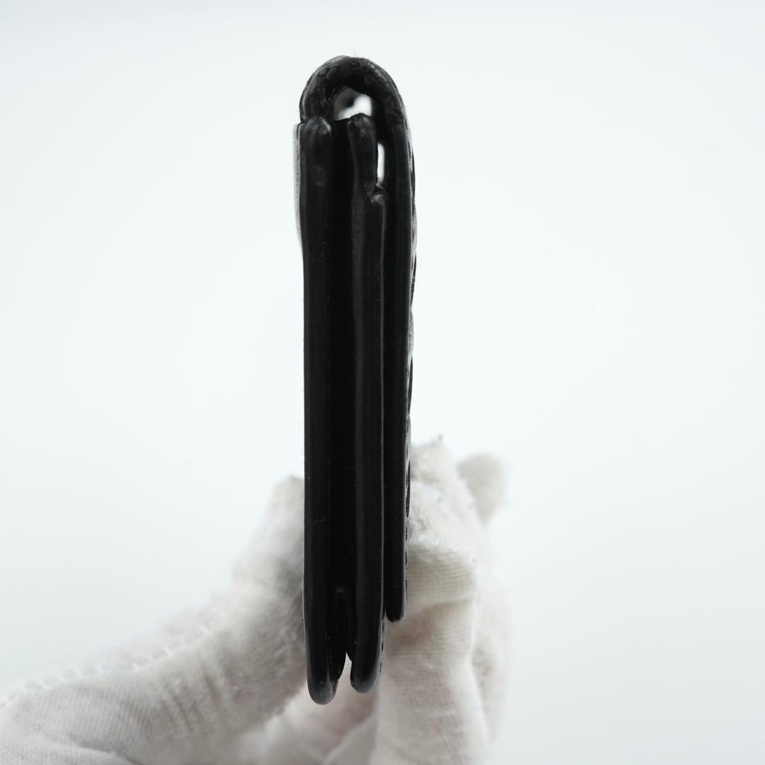 極美品　ボッテガ　カードケース　名刺入れ　イントレチャート　ビジネス　レザー　黒