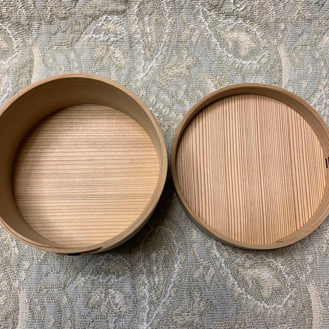 柴田慶信商店　曲げわっぱ　白木　丸弁当箱