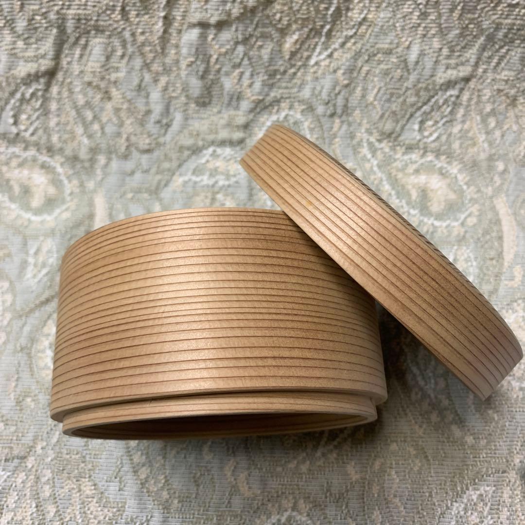 柴田慶信商店　曲げわっぱ　白木　丸弁当箱