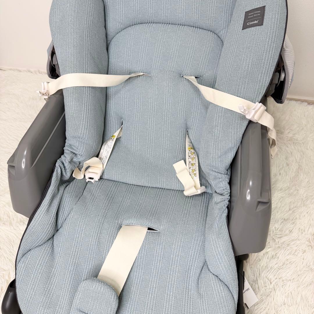 極美品 Combi ネムリラ BEDi Long ハイローチェア スリープシェル