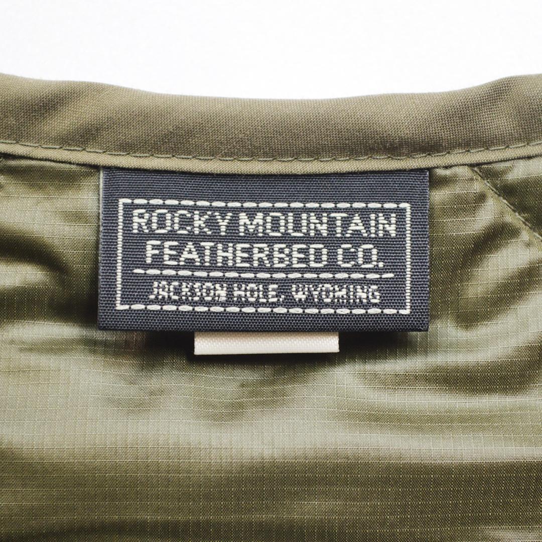 【美品】ROCKEY MOUNTINロッキーマウンテン ダウンベスト Sカーキ.