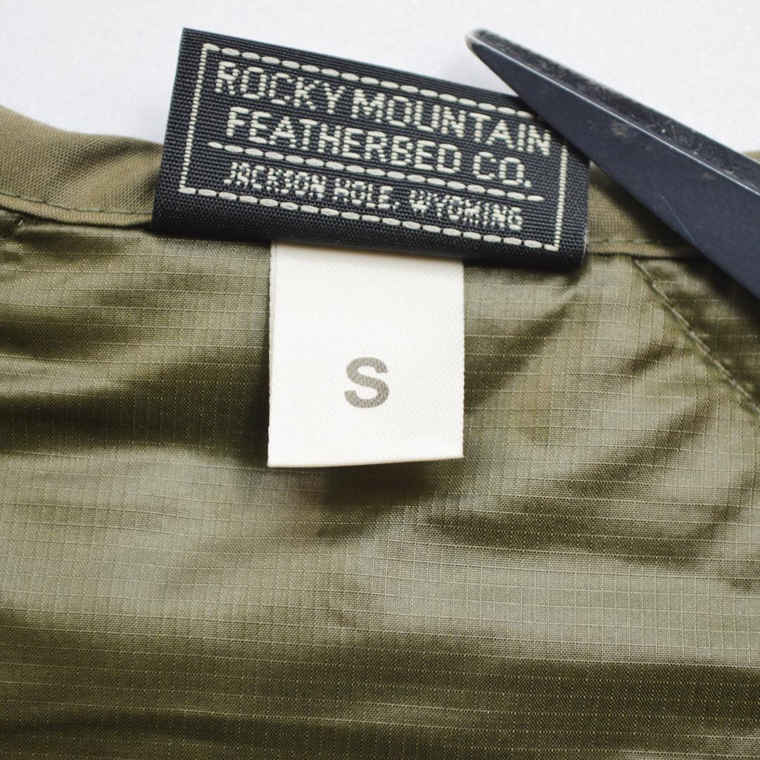【美品】ROCKEY MOUNTINロッキーマウンテン ダウンベスト Sカーキ.