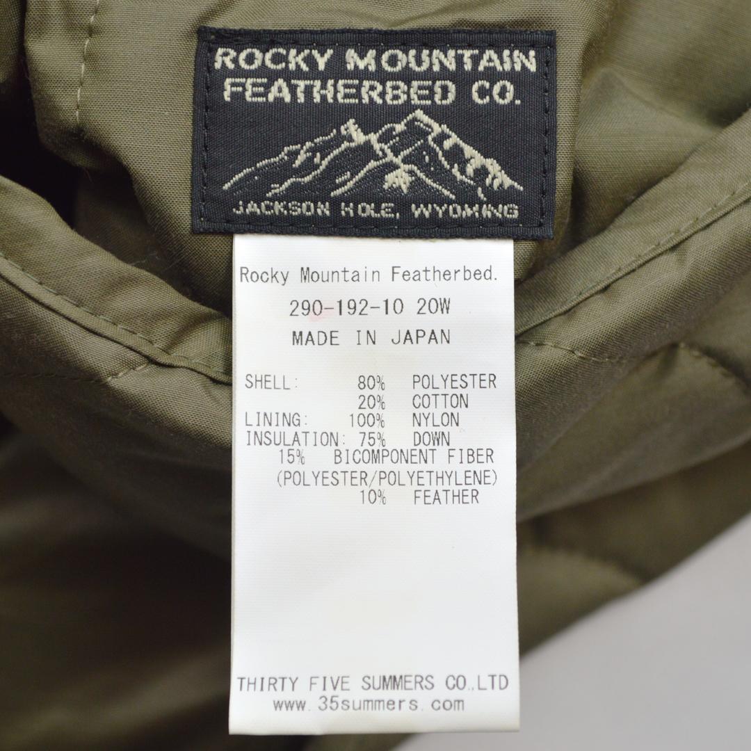 【美品】ROCKEY MOUNTINロッキーマウンテン ダウンベスト Sカーキ.