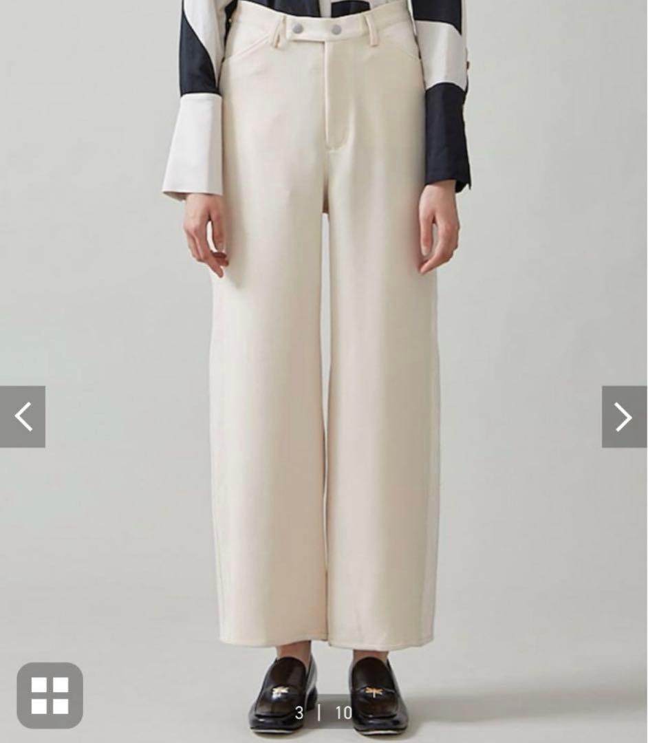 STUDIOUS FEMMENT 三重織ボトム　2wayダブルクロスデニムパンツ