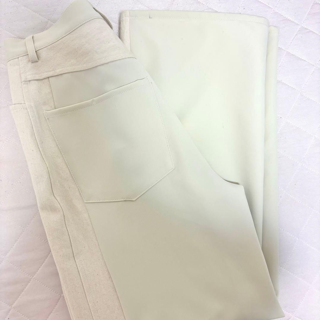 STUDIOUS FEMMENT 三重織ボトム　2wayダブルクロスデニムパンツ