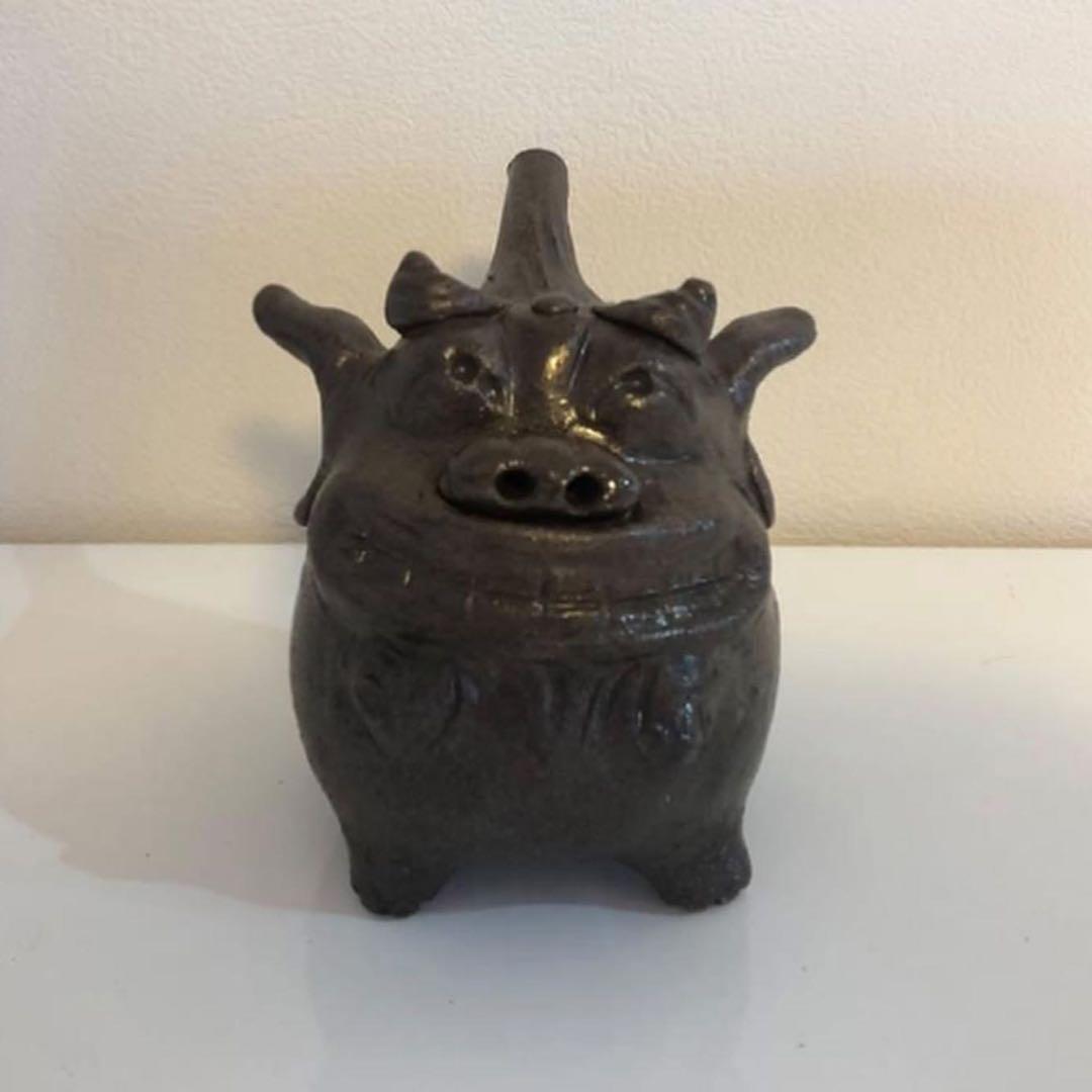 醤油差し　「しょうゆさシーサー」　比嘉泥彿作