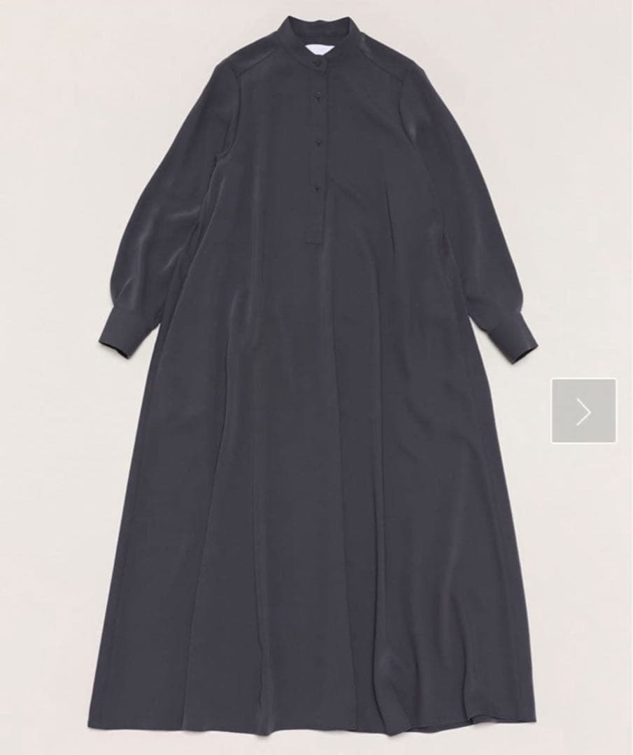 graphpaper サテン バンドカラー ドレス