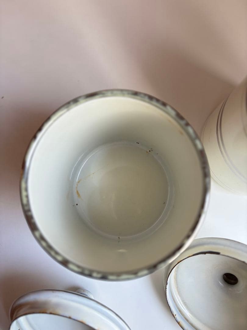 JAPY ホーローキャニスター cafe アンティークフランス ジャピー