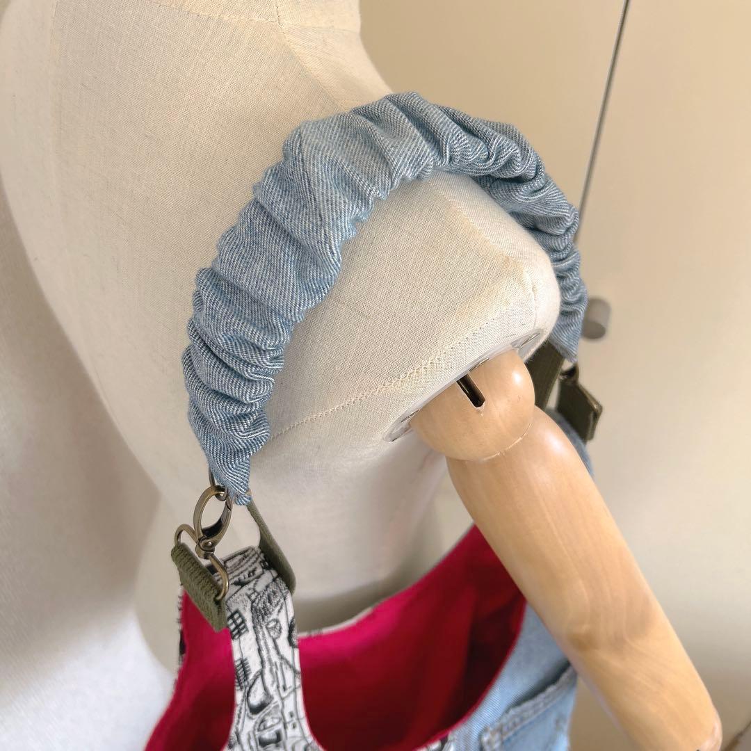 ♡お値下げします♡さまオーダー。サイドボタンデニムリメイクトートバッグ、他一点